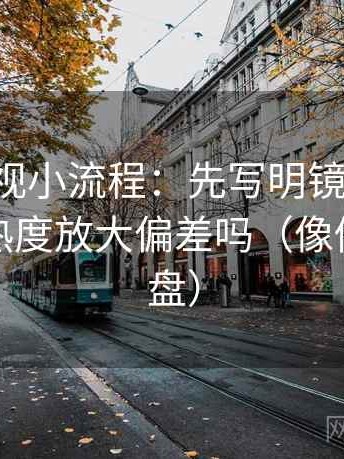 可可影视小流程：先写明镜头选择，再回看热度放大偏差吗（像做快速复盘）