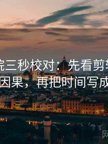 欧乐影院三秒校对：先看剪辑是不是暗示因果，再把时间写成起止